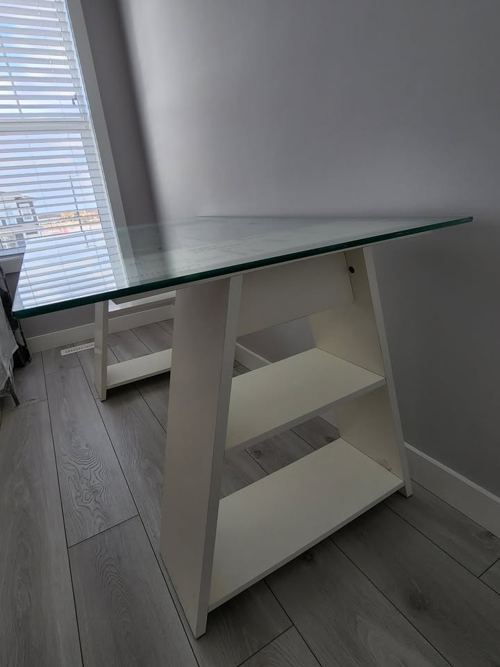 Glass Top Desk - photo 2