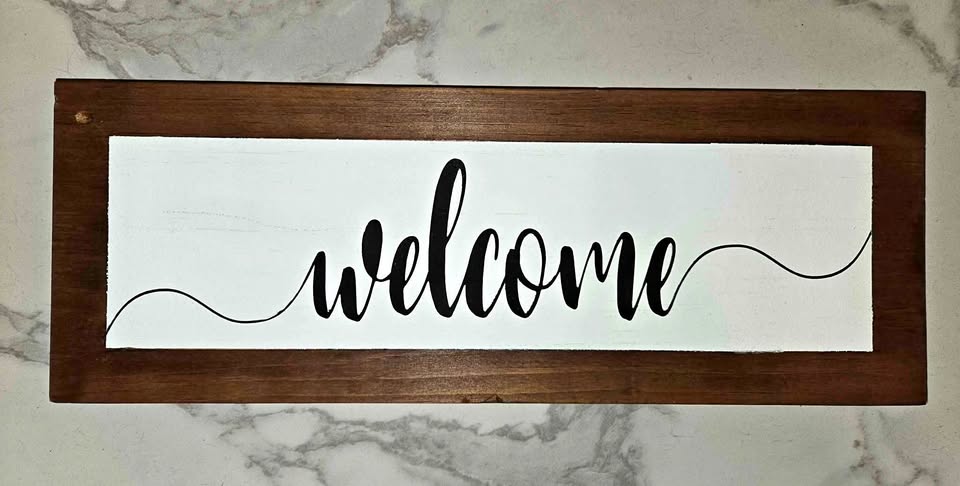 Welcome sign