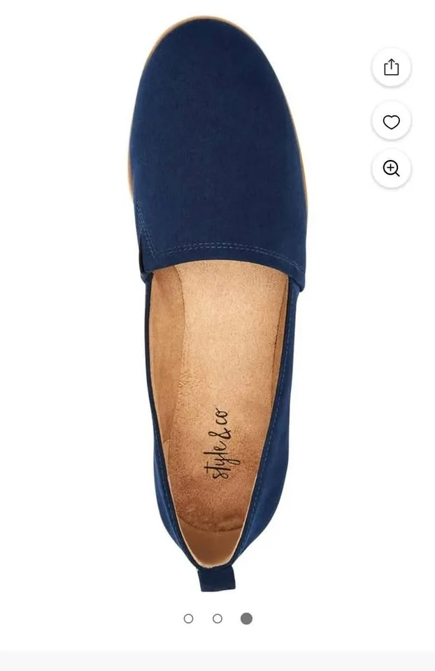 Navy slip on shoes 6.5 image indicator(5)