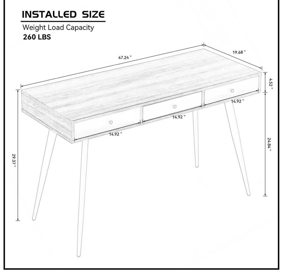 Mid Century Desk - photo 3