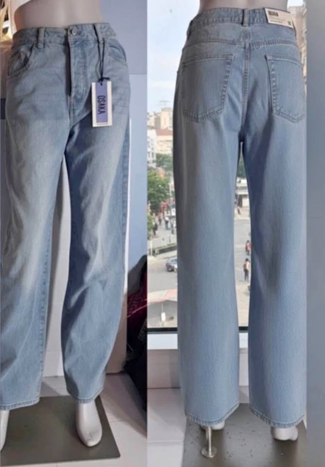 New Refuge Denim OSAKA Blue Jeans Wide Leg High Rise sz 3/7