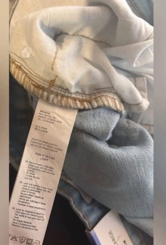 New Refuge Denim OSAKA Blue Jeans Wide Leg High Rise sz 3/7 image indicator(7)