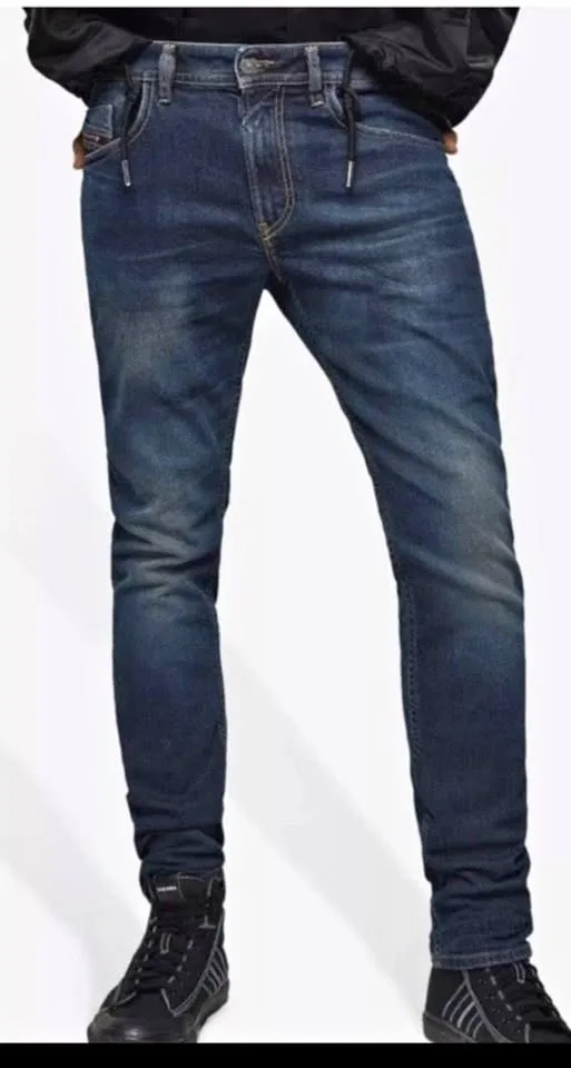 $298 Diesel Thommer Men's Jeans size 36x32 slim thumbnail