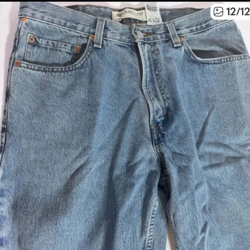 Levi's Relaxed Fit Light Blue Men's Jeans size W33 L30 image indicator(10)