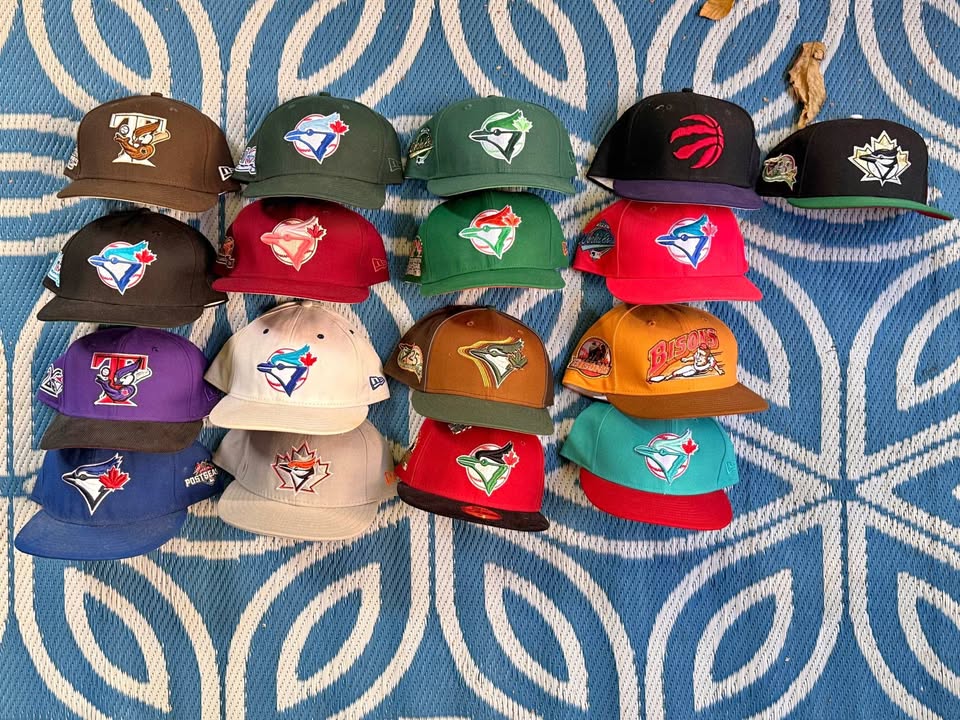 Blue Jays Hats (mostly 7 5/8)