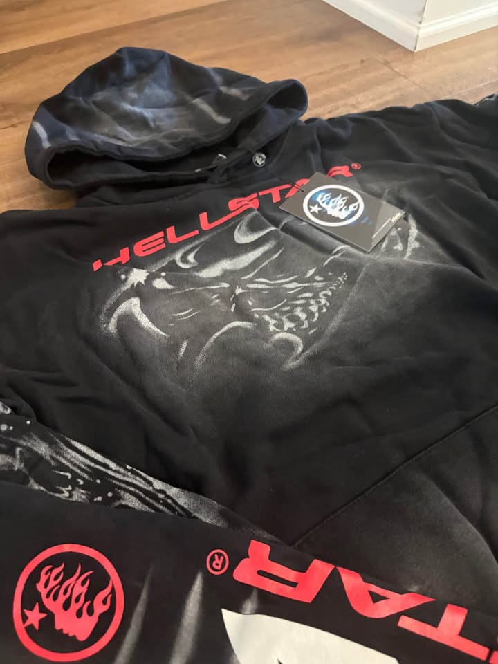 Hellstar tracksuit ‘airbrush skull’ MENS Medium - photo 3
