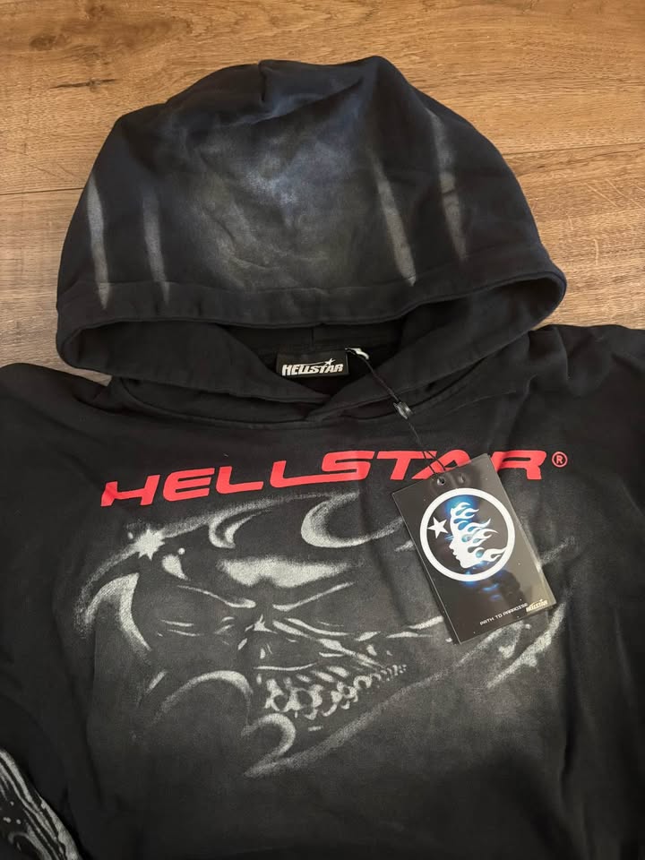 Hellstar tracksuit ‘airbrush skull’ MENS Medium - photo 4