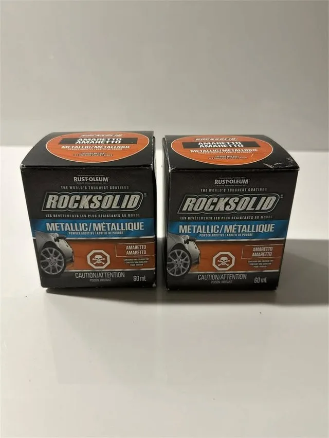 new in box set of 2 Rust-Oleum Metallic Powder coat thumbnail