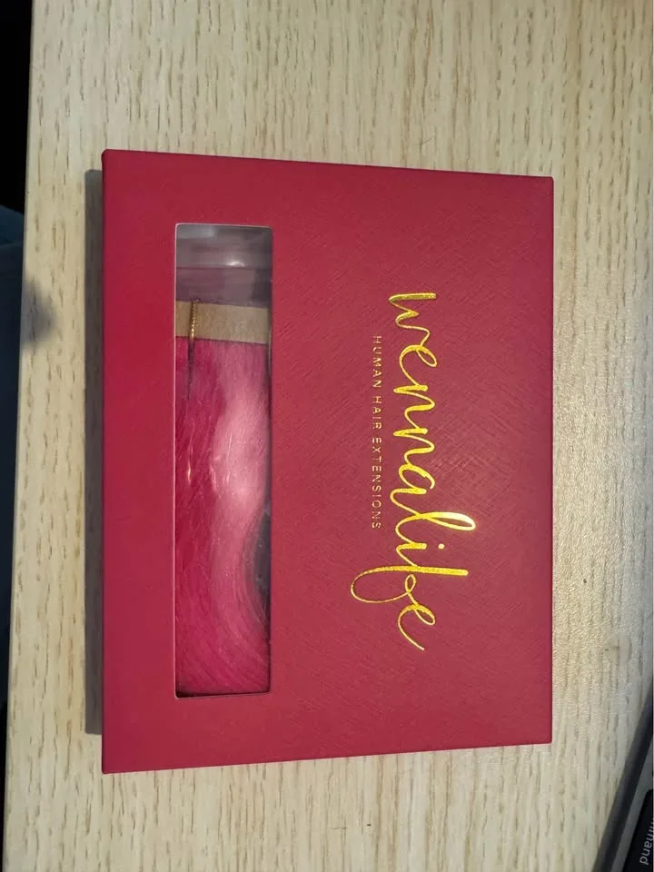 NEW Hot Pink Tape in Hair Extensions Remy Human Hair image indicator(2)