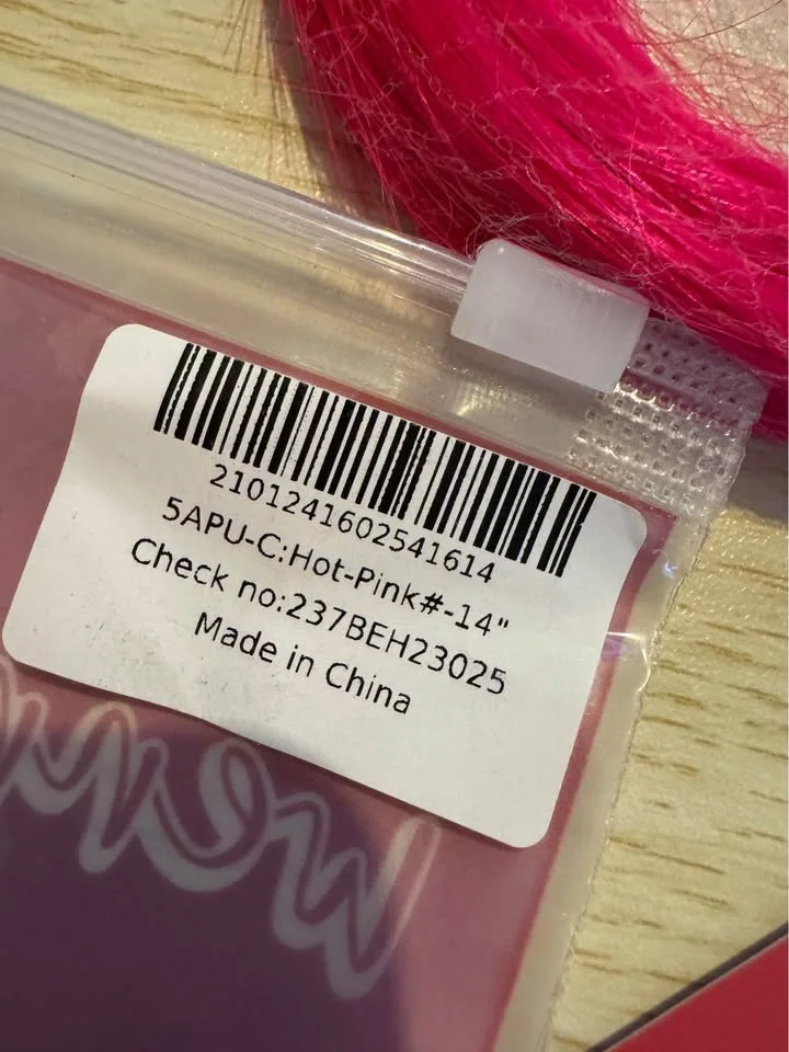 NEW Hot Pink Tape in Hair Extensions Remy Human Hair image indicator(3)