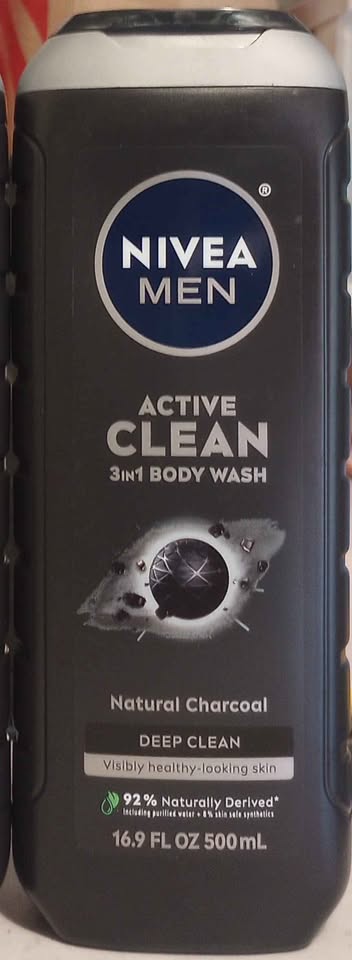 Nivea Men Natural Charcoal Body Wash - 2-pack - photo 2