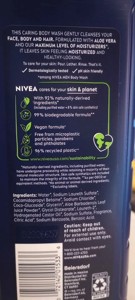 Nivea Men Body Maximum Hydration Wash 2-pack image indicator(3)