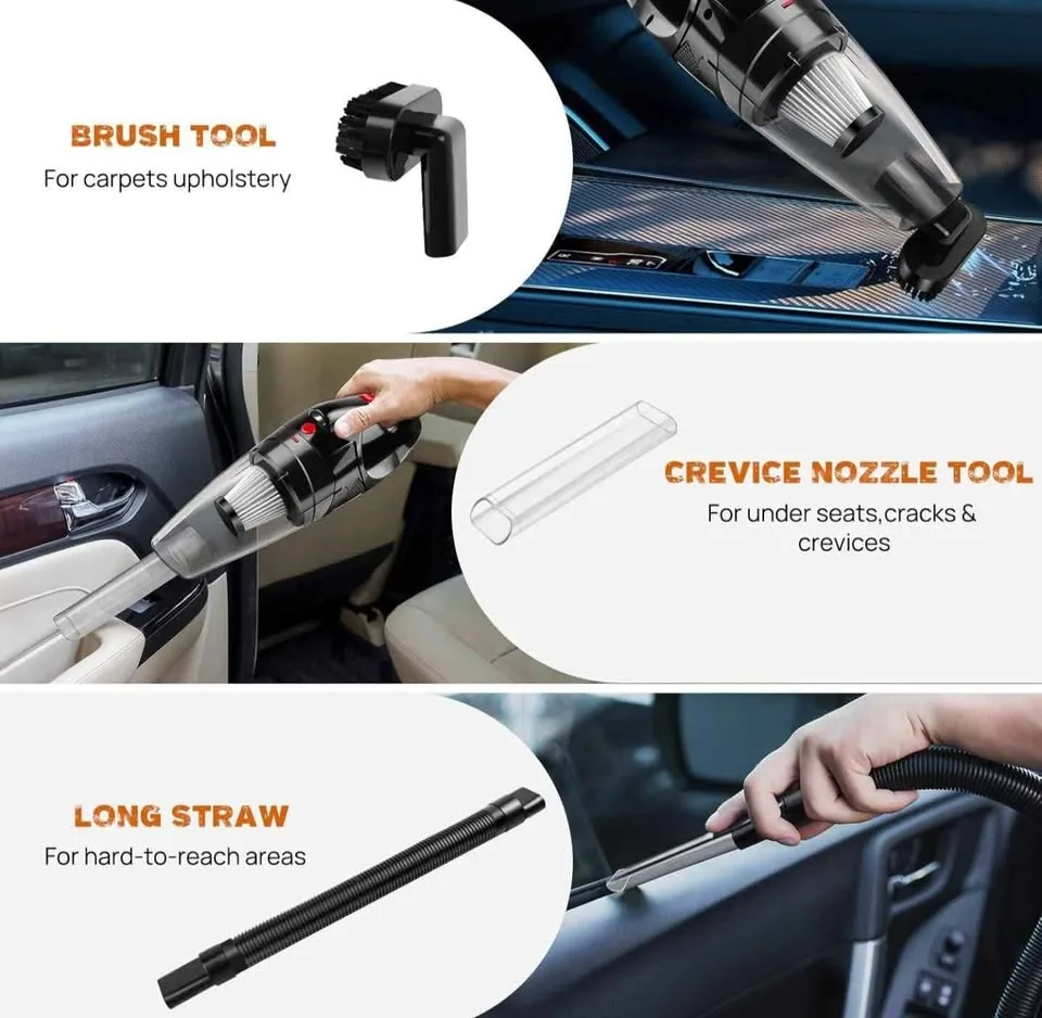 Car Vacuum Cleaner, Cordless & Powerful, 14000PA, (NEW) image indicator(3)