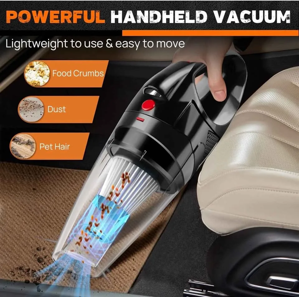 Car Vacuum Cleaner, Cordless & Powerful, 14000PA, (NEW) image indicator(4)