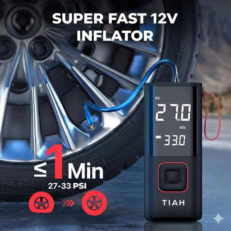 Car Tire Inflator | Air Compressor | Air pump | 150 PSI image indicator(2)