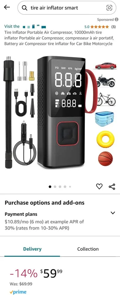 🚗 Car Tire Air Compressor : NEW! Clearance Sale image indicator(7)