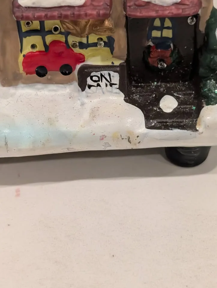 Bouclair Christmas Village Toy Store Battery Powered- works image indicator(4)