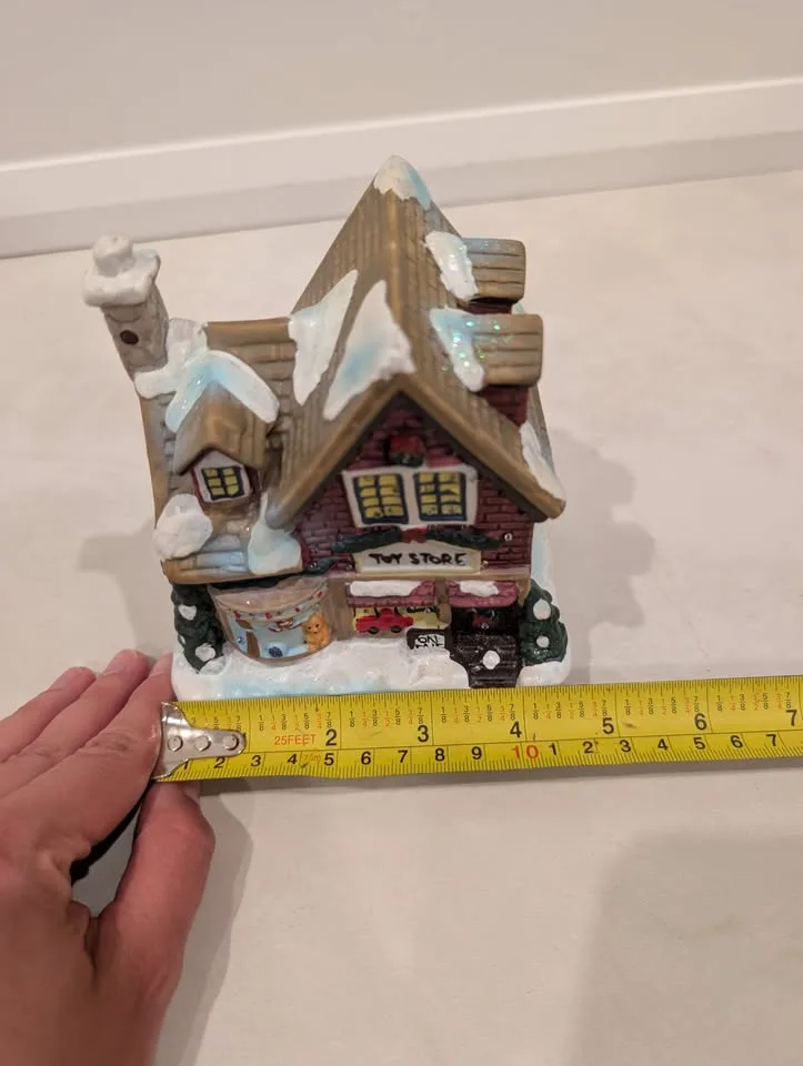 Bouclair Christmas Village Toy Store Battery Powered- works image indicator(8)