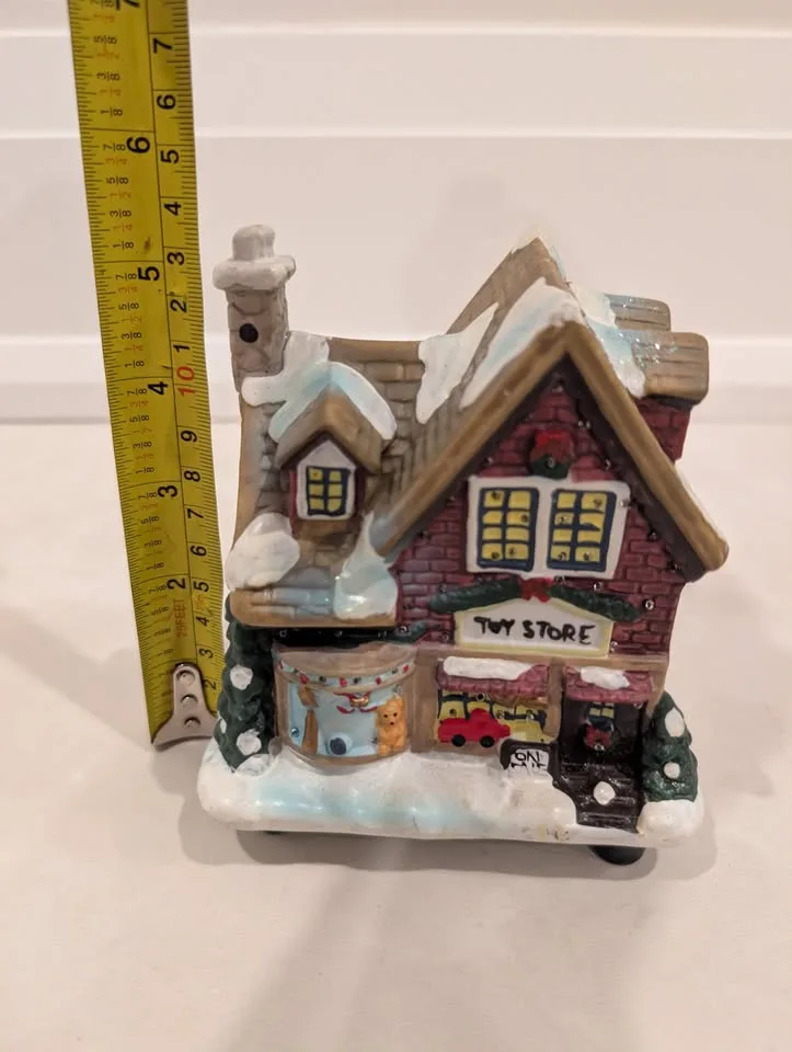 Bouclair Christmas Village Toy Store Battery Powered- works image indicator(9)