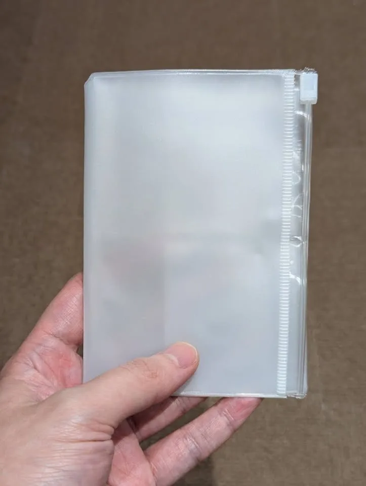 Passport Size plastic zipper case image indicator(2)