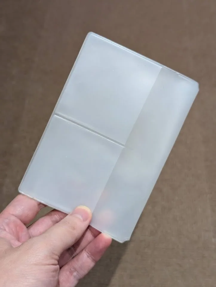 Passport Size plastic zipper case image indicator(3)