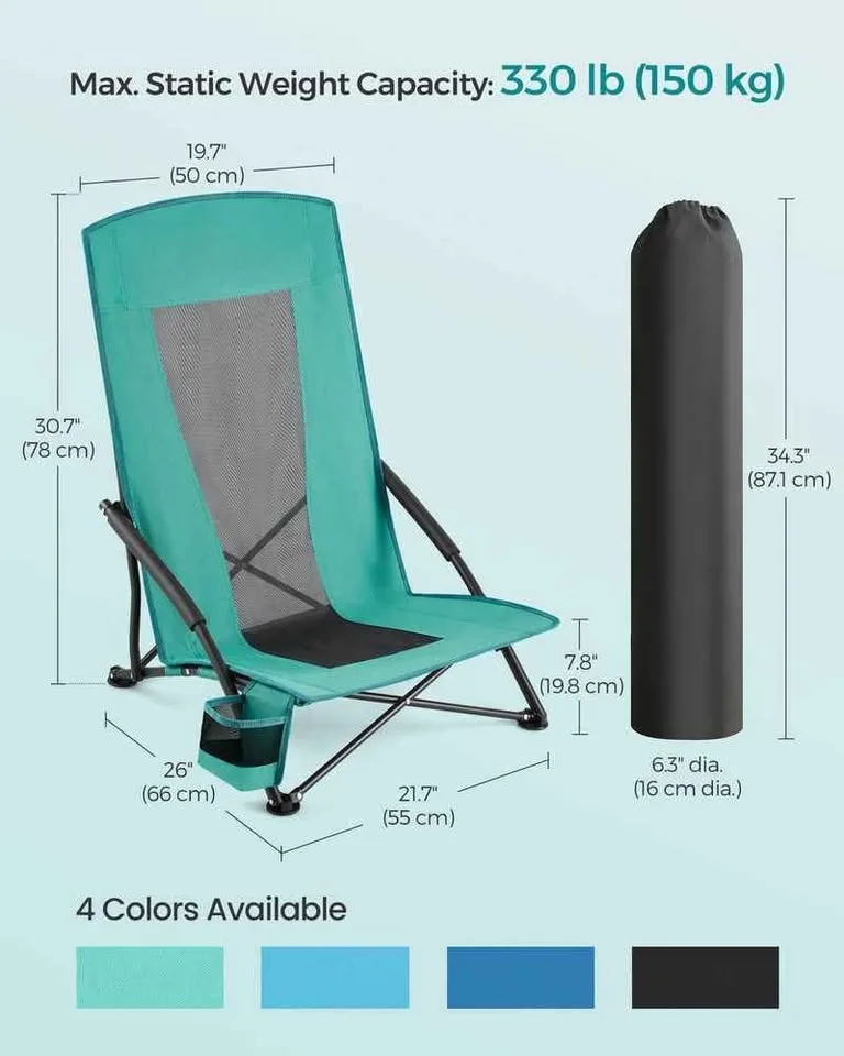 Portable Beach Chairs (Set of 2) – Brand New image indicator(8)