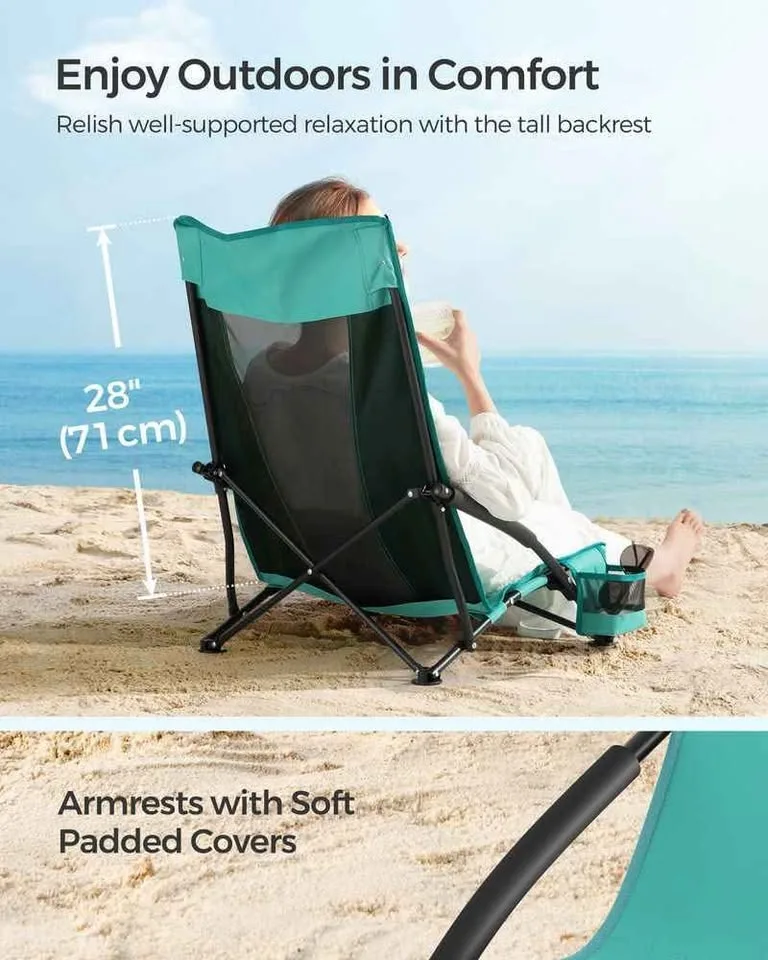 Portable Beach Chairs (Set of 2) – Brand New image indicator(10)