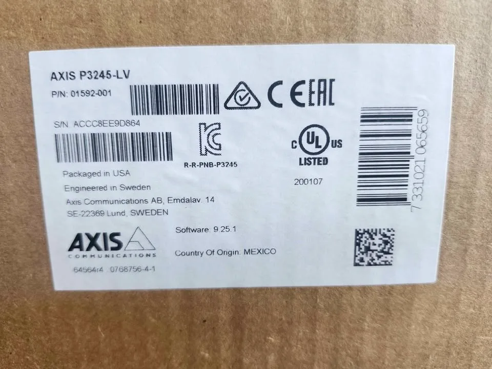 Dome internet Camera network Axis P3245-LVE retail $850 image indicator(5)