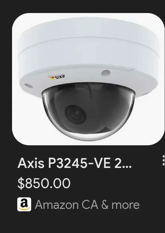 Dome internet Camera network Axis P3245-LVE retail $850 image indicator(6)