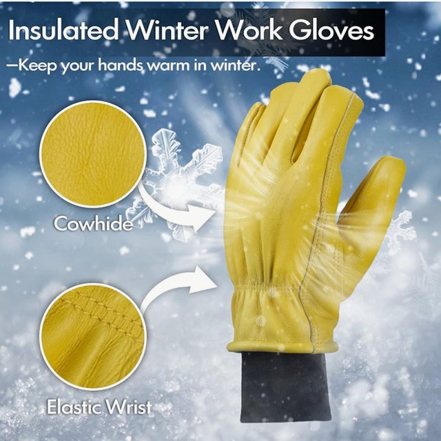 Brand New Holmes Leather Insulated Work Gloves