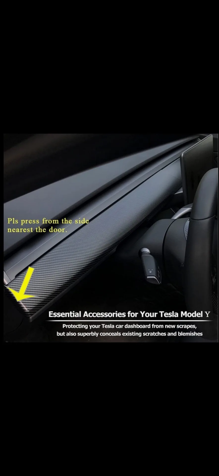 Dashboard Cover for Tesla Model Y thumbnail