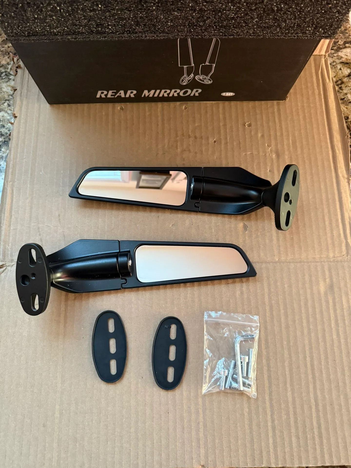 Mirrors for motorcycle(see pics and read description). thumbnail