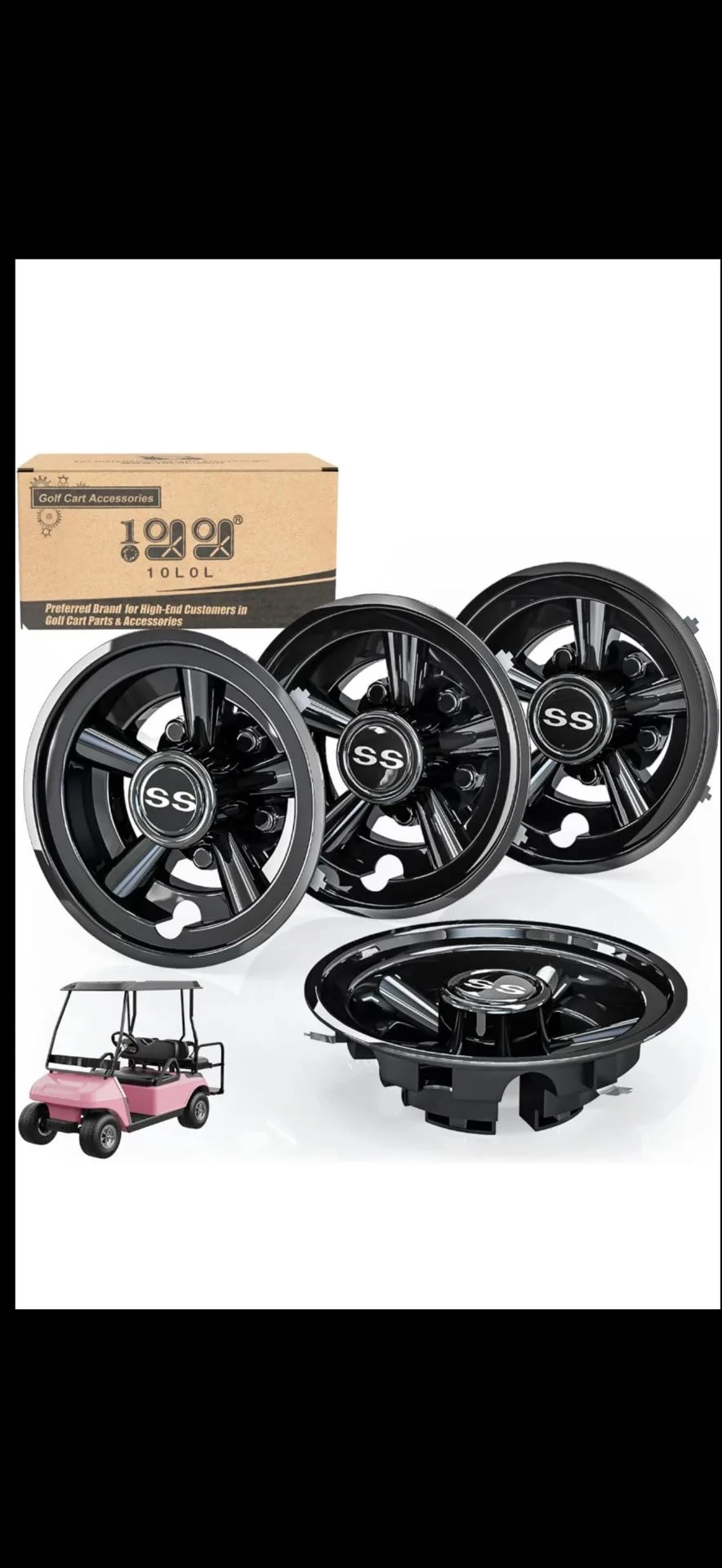 Hub Caps for Golf Cart thumbnail