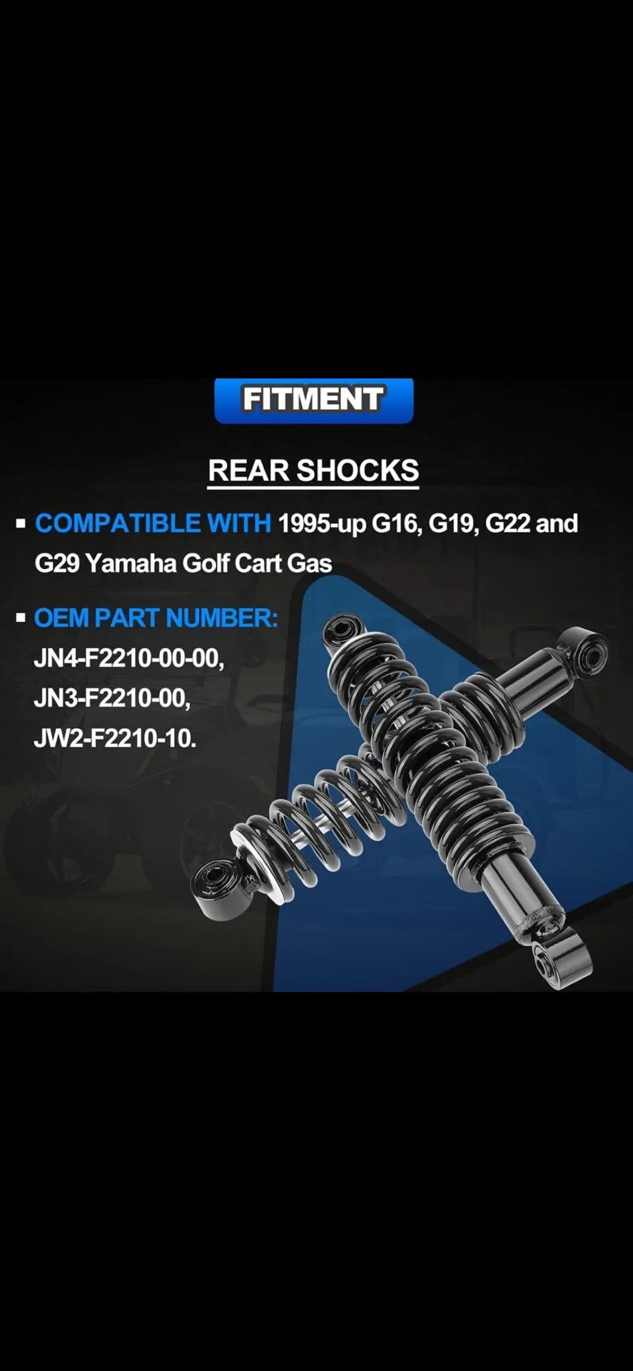 Rear Shocks for Golf Cart. (2 pcs) thumbnail