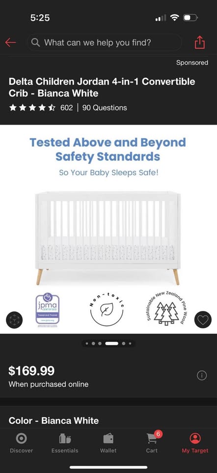 Delta Children Jordan 4-in-1 Crib & 4 Crib Sheets - photo 5