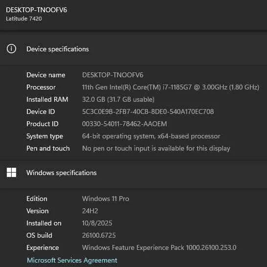 2022 Dell Latitude 7420 i7 32GB 1TB-SSD Win11Pro USB-C image indicator(4)