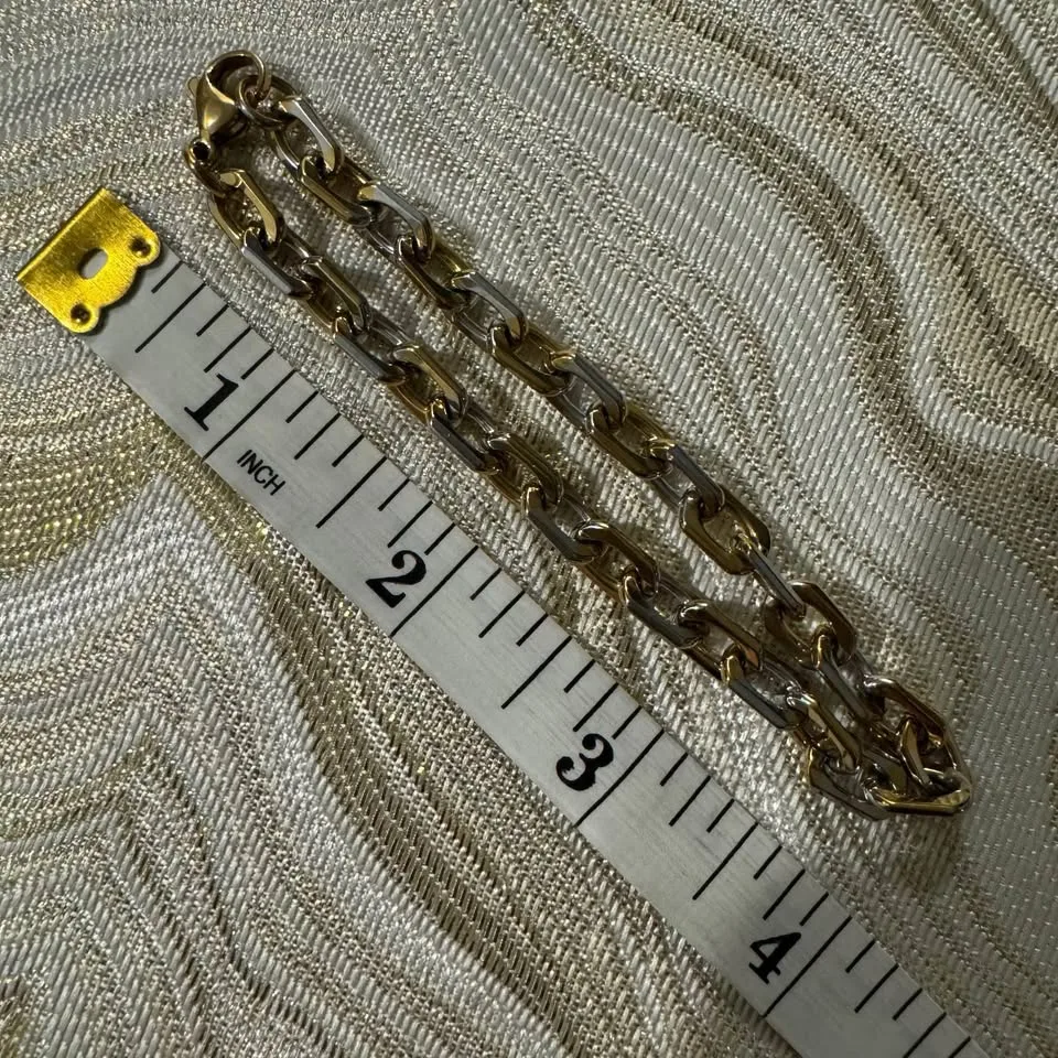 NEW 🧡 Two-tone Chain Bracelet image indicator(3)