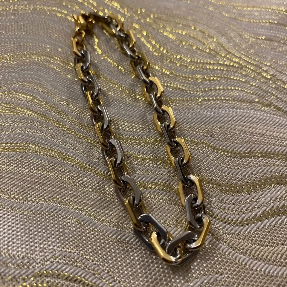 NEW 🧡 Two-tone Chain Bracelet image indicator(4)