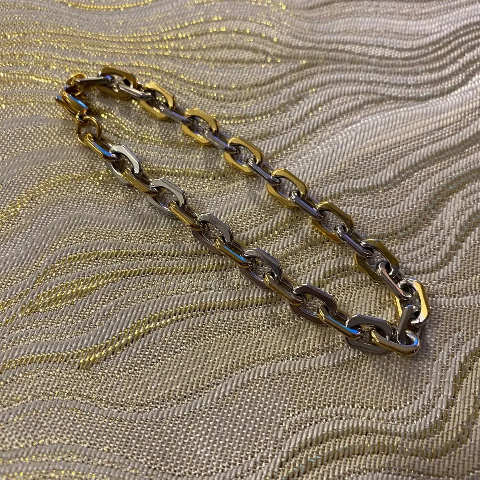 NEW 🧡 Two-tone Chain Bracelet image indicator(6)
