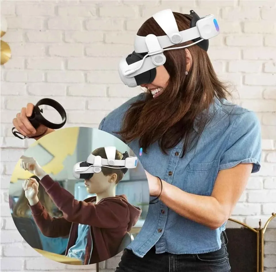 Quest 3 Head Strap with 10000mAh Battery image indicator(7)