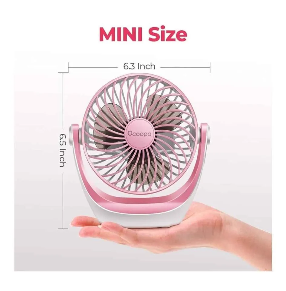 Desk Fan Table Fan 5'' with Strong Airflow image indicator(2)