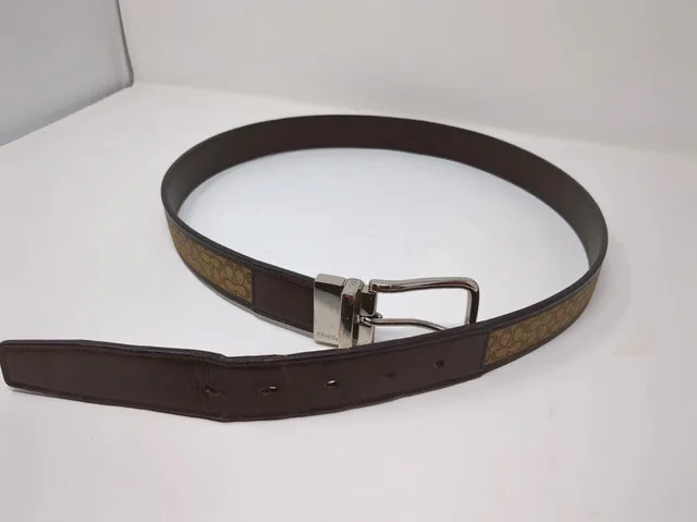 Coach Monogram Leather And Fabric Belt image indicator(2)