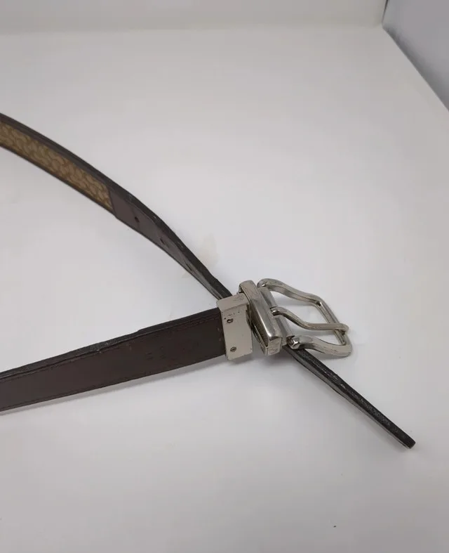 Coach Monogram Leather And Fabric Belt image indicator(3)