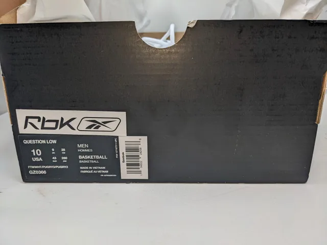 Reebok Question low Grey image indicator(10)