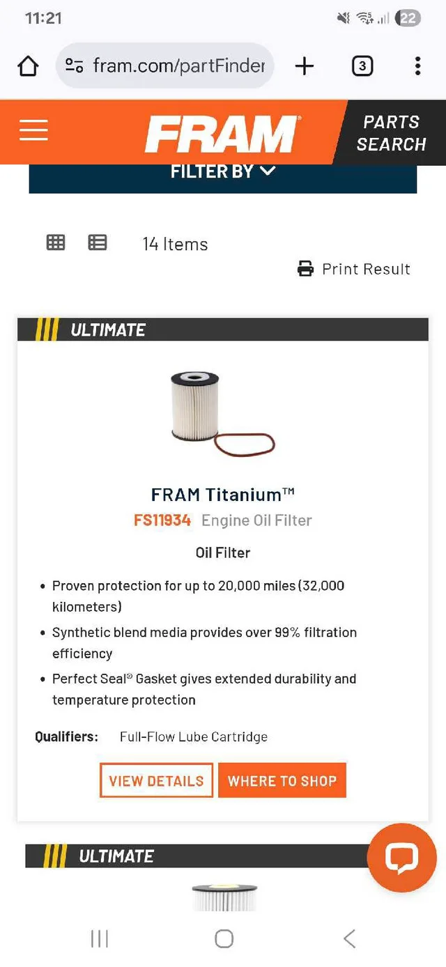 Fram Oil Filters For Sale image indicator(5)