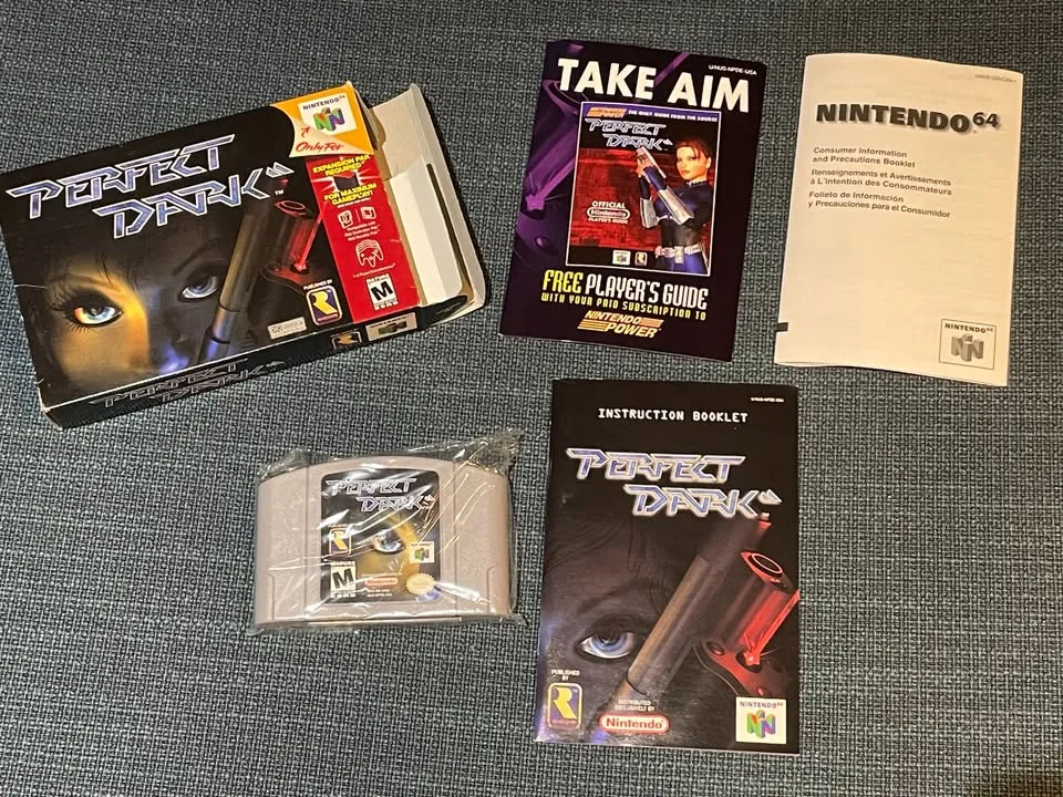 N64 Perfect Dark, CIB in Near-Perfect Condition image indicator(2)