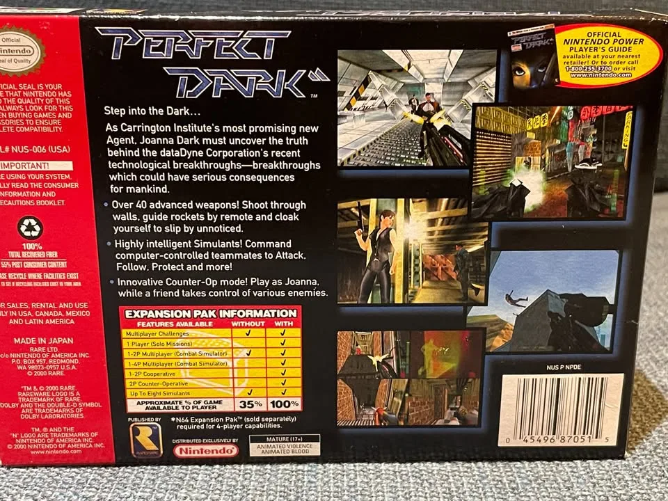 N64 Perfect Dark, CIB in Near-Perfect Condition image indicator(4)