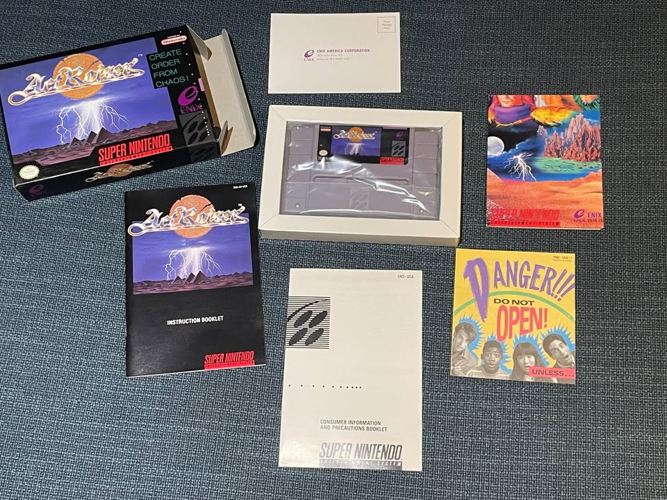 SNES ActRaiser, CIB in Near-Perfect Condition - photo 2