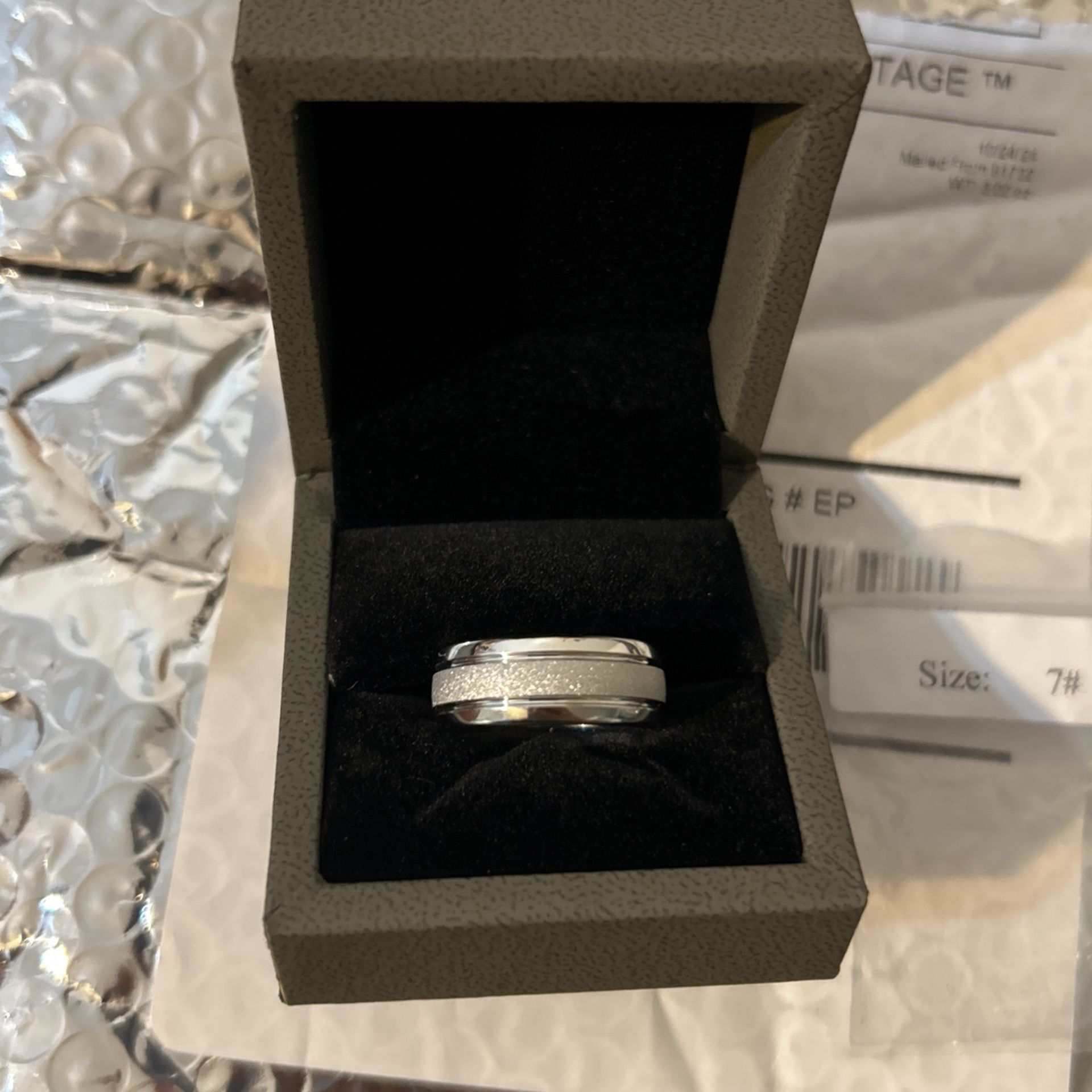 White Gold Tungsten Rings For Men - photo 2
