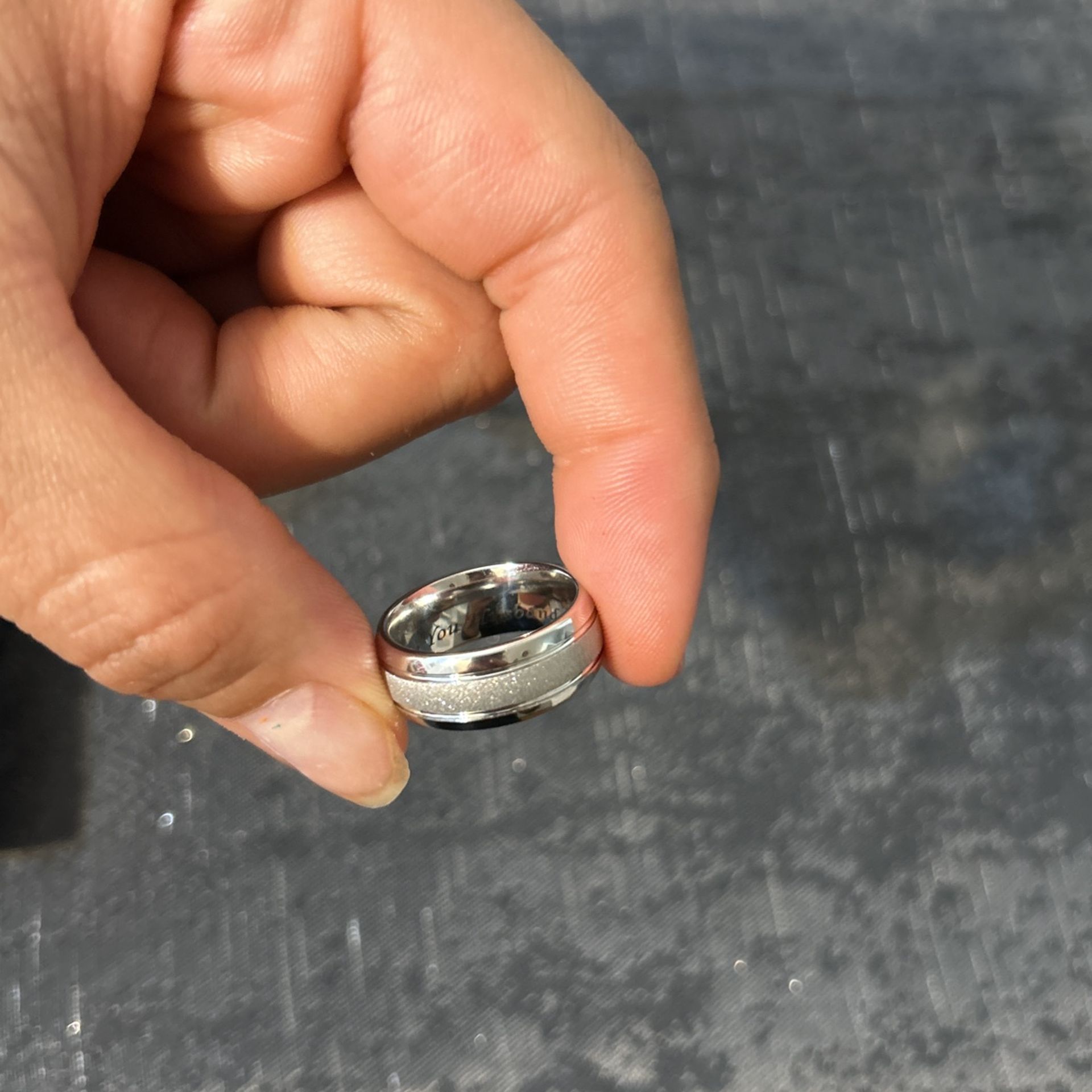 White Gold Tungsten Rings For Men - photo 4